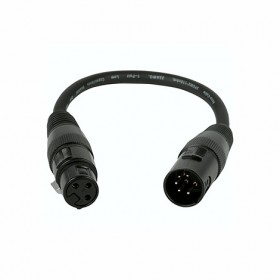 Cable, ADJ DMX Converter 5 Pin Male to 3 Pin Female
