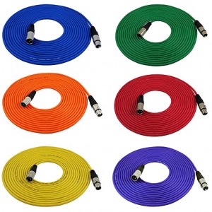 Cable, GLS Audio XLR - 25ft Colored