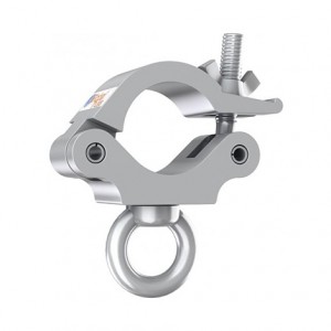 Global Truss Pro O-Clamp with Eyelet - Silver